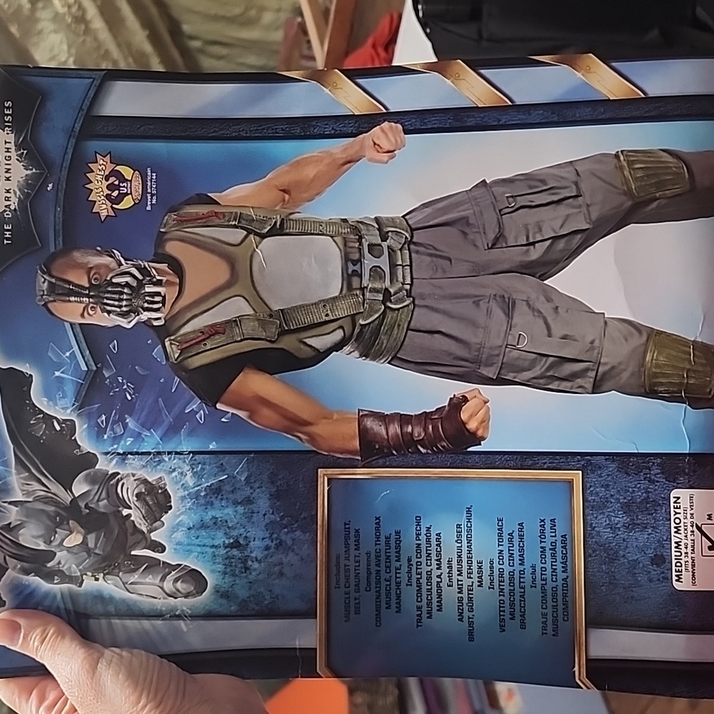 Men's costume size medium Bane Sark Knight